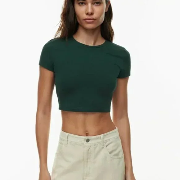 Aritzia TNA Ortiz T-shirt in Teal, Size Medium - Picture 3 of 11